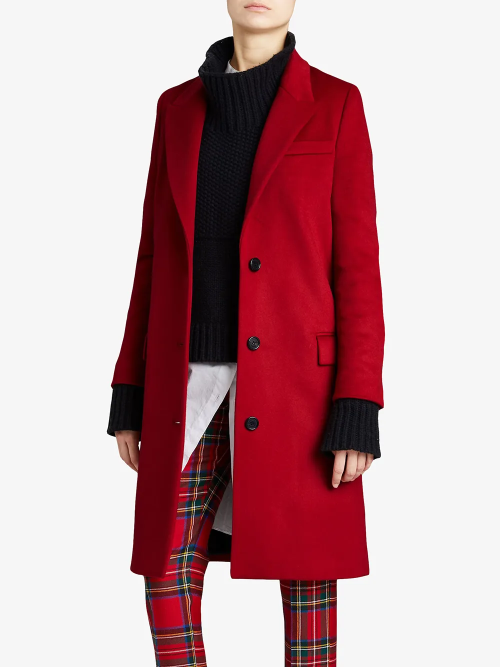 abrigo burberry rojo