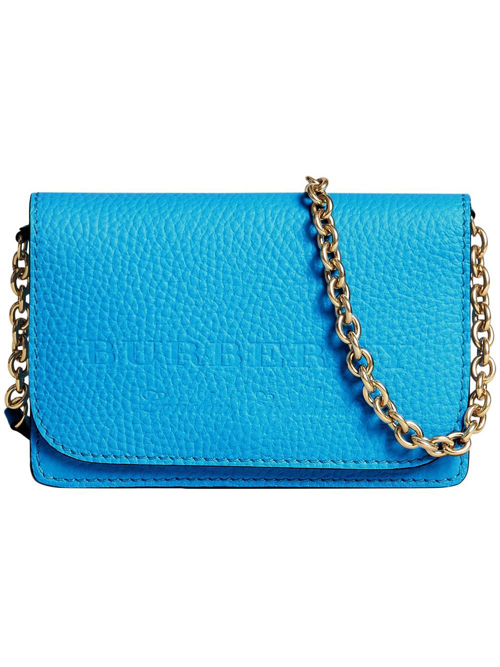 Blue burberry purse 