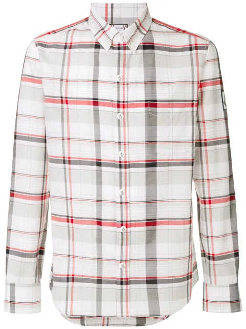 Moncler plaid fitted shirt