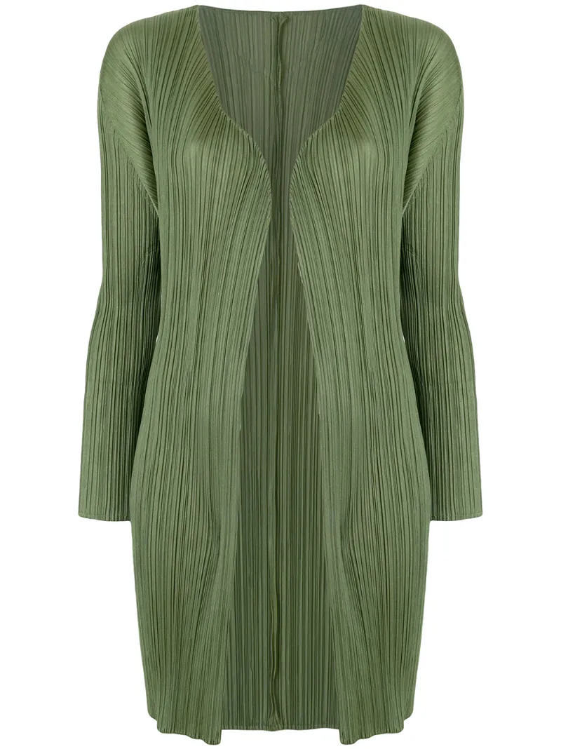 удлиненный плиссированный жакет Pleats Please By Issey Miyake