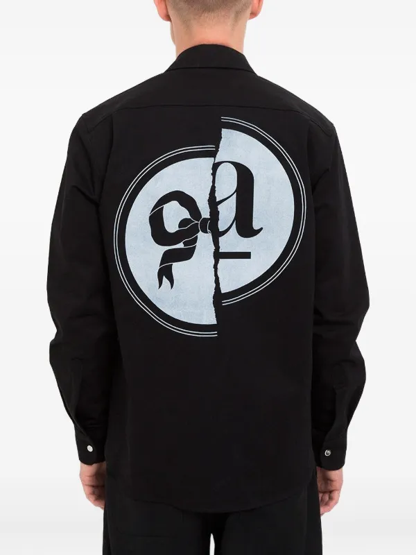 Soulland Zipped logo-print Jacket Black FARFETCH IL