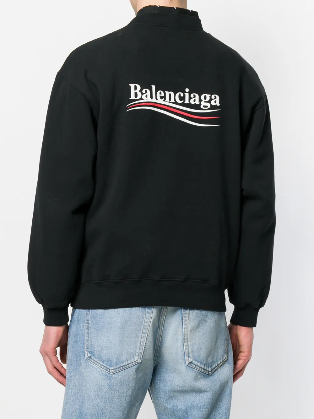 balenciaga small logo sweatshirt