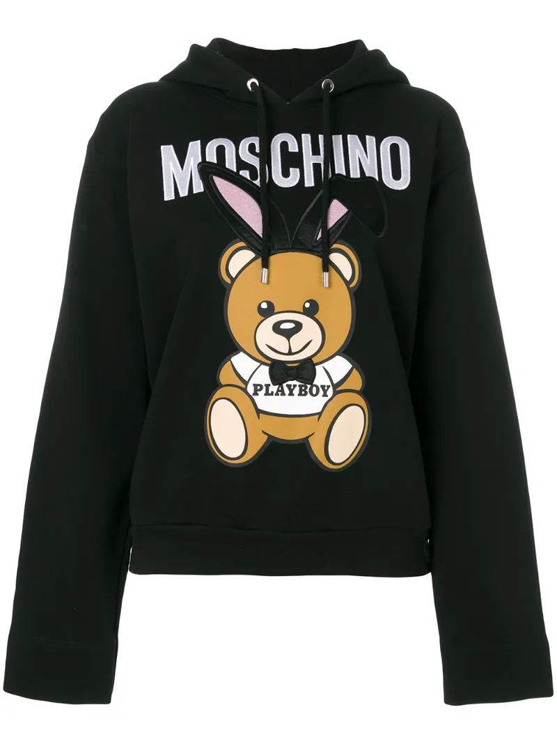 толстовка с капюшоном Playboy Teddy Moschino