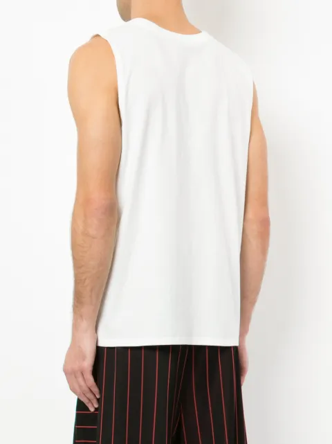 distressed white tank