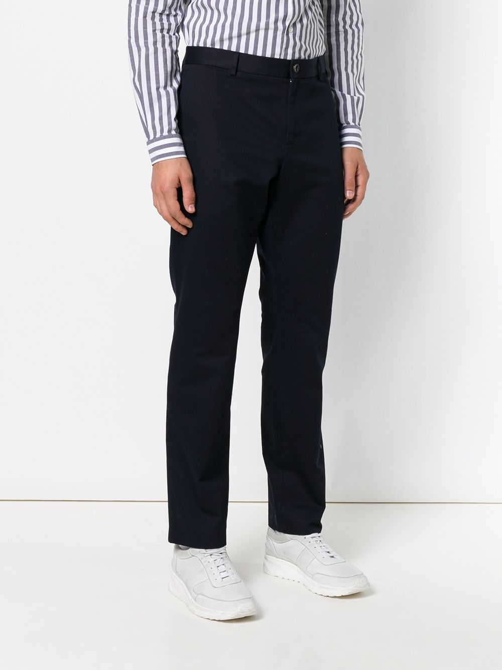 фото Gucci твиловые брюки прямого кроя