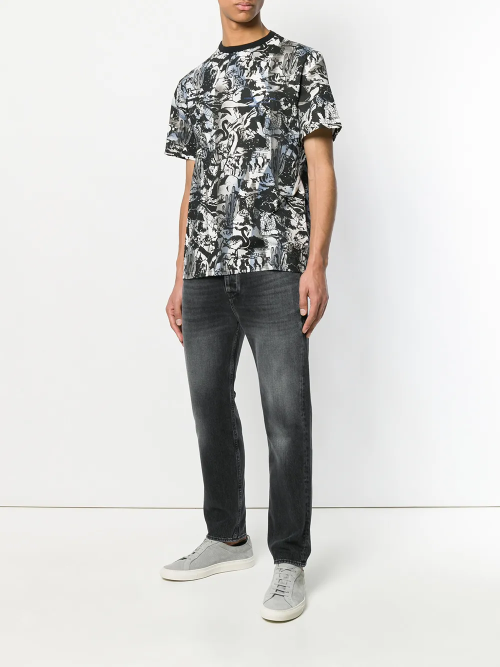 Golden Goose gebedrukt T-shirt Zwart
