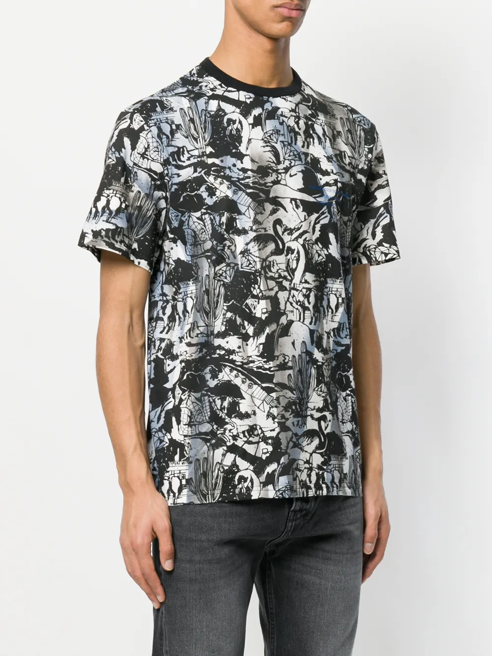 Golden Goose gebedrukt T-shirt Zwart