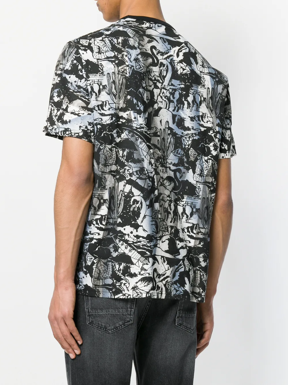 Golden Goose gebedrukt T-shirt Zwart