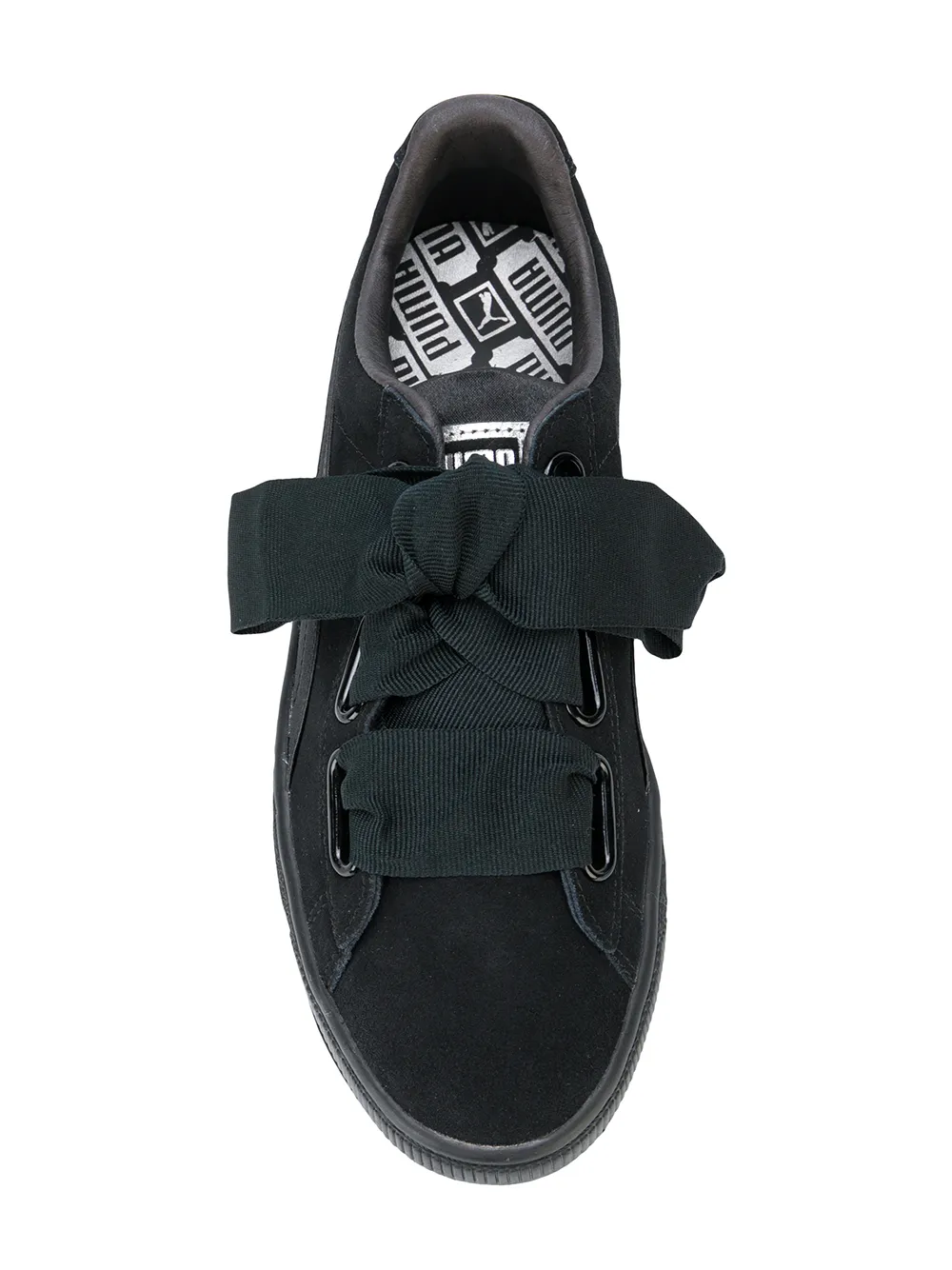 puma basket heart negro