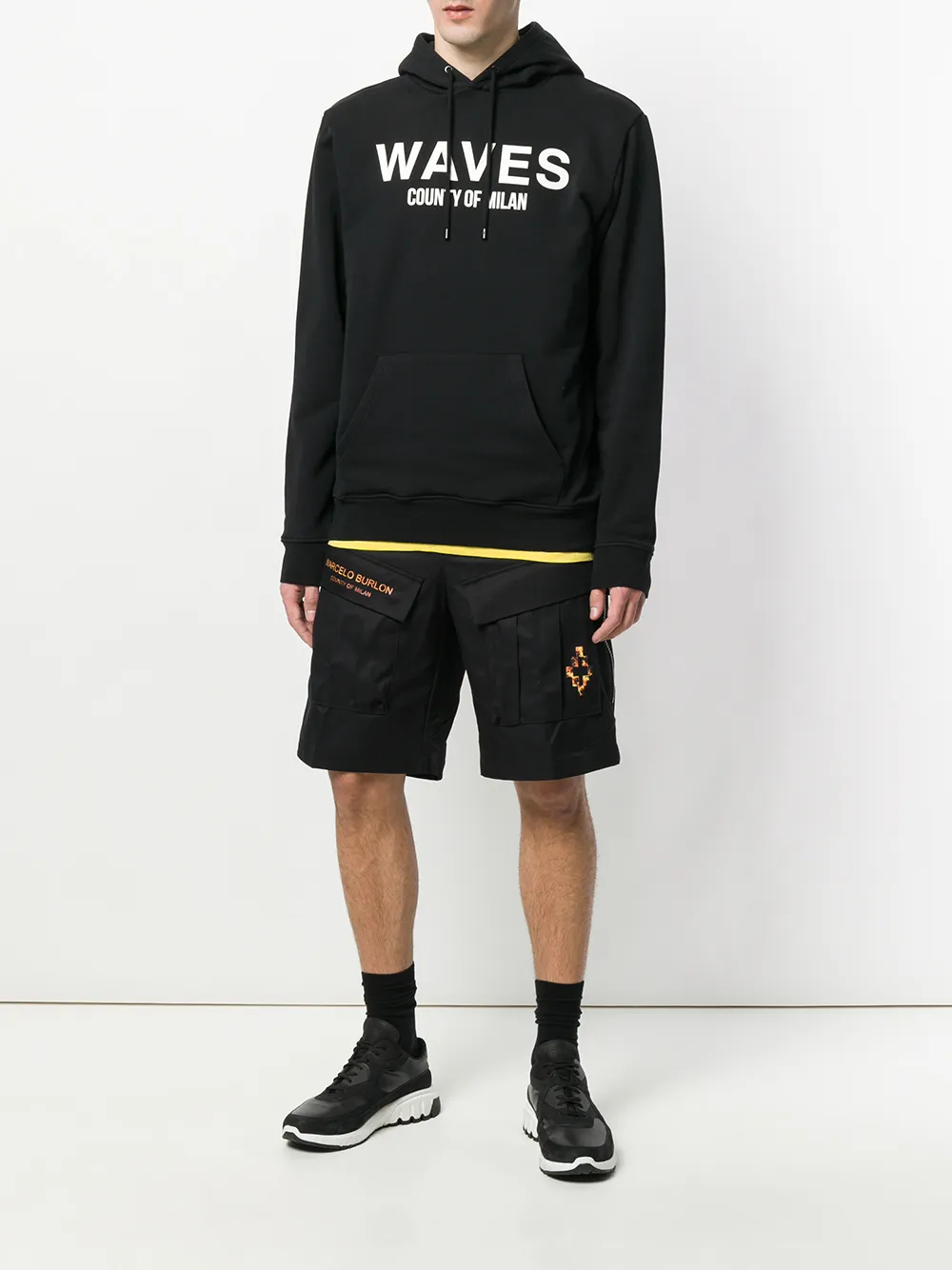 Marcelo burlon 2024 waves hoodie