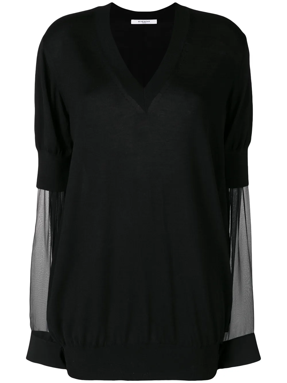 Givenchy deep v-neck top | Black | Image 1