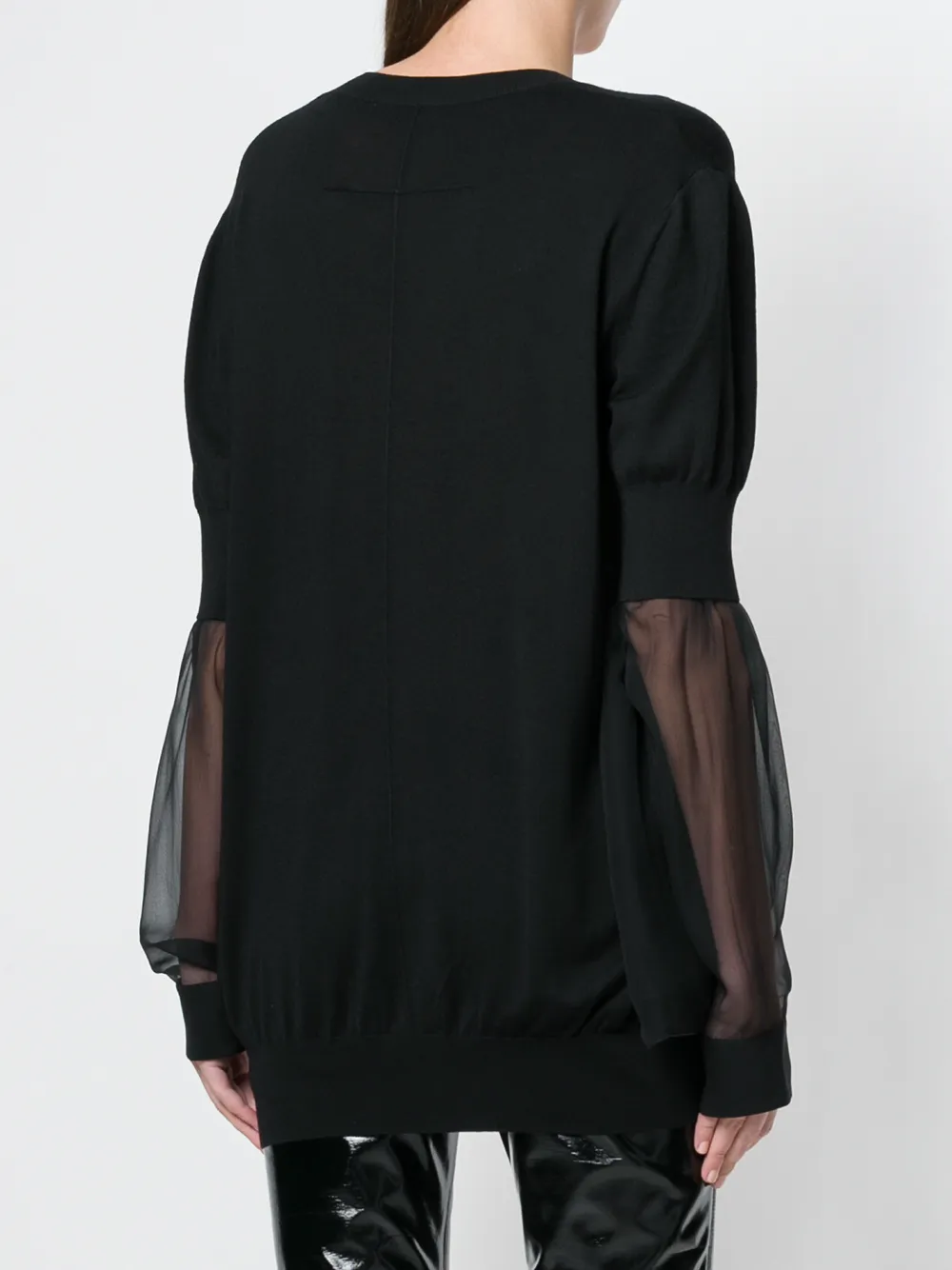 Givenchy deep v-neck top Zwart
