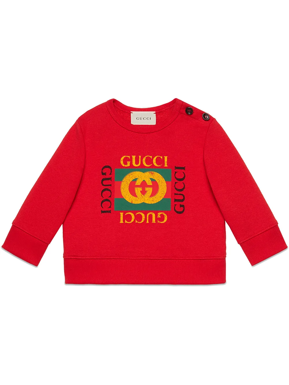 baby sweatshirt with gucci logo