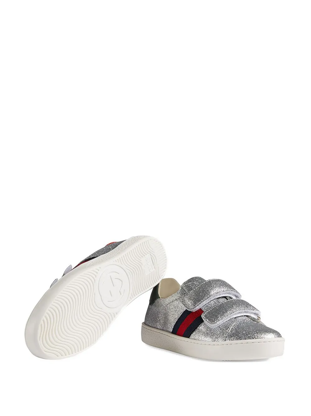 Gucci Kids sneaker-sneaker voor kinderen met Web - Grijs