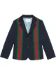 الصورة 1 من Gucci Kids سترة gabardine للأطفال مع الويب
