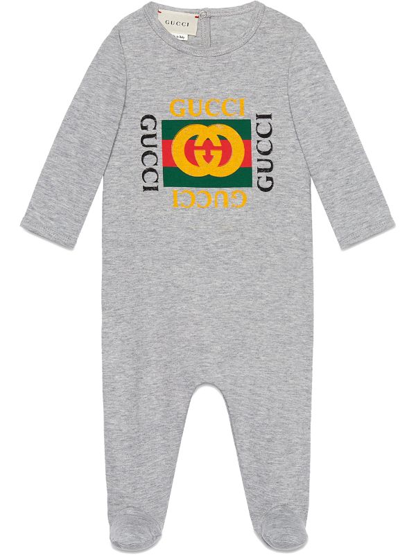 gucci baby sleepsuit