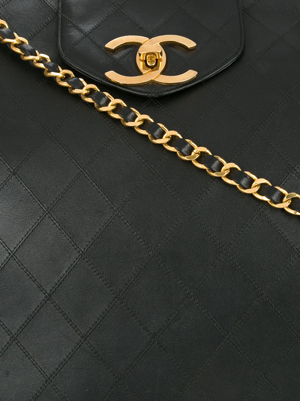 Affordable HOT SALE CHANEL Super Model Jumbo XL quilted CC logo chain shoulder bag Women