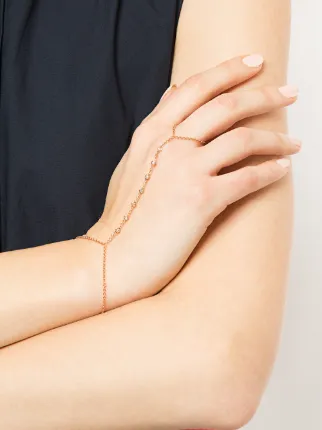 Jacquie Aiche 14kt Rose Gold Diamond Finger Bracelet Farfetch Jacquie Aiche 14kt Rose Gold Diamond Finger Bracelet