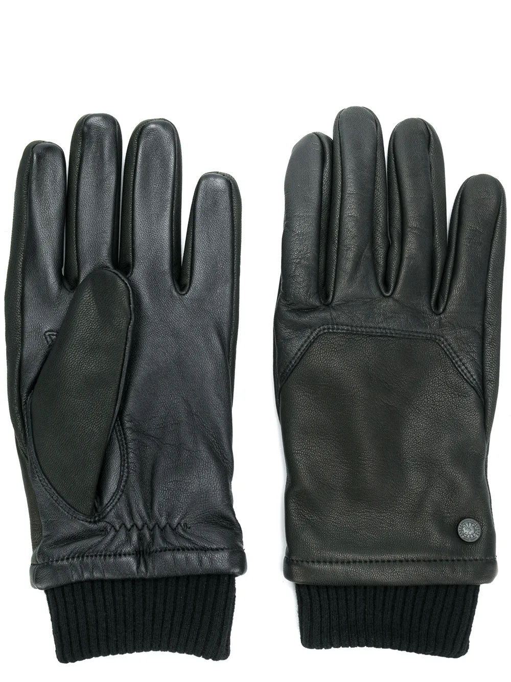 

Canada Goose ribbed cuff gloves - Negro