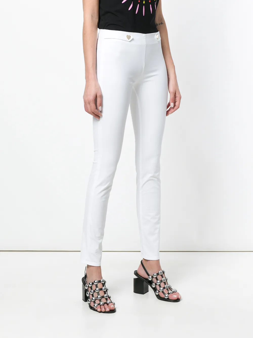 Love Moschino pantalones tipo leggins ajustados - Blanco - Moschino |  Mystilo