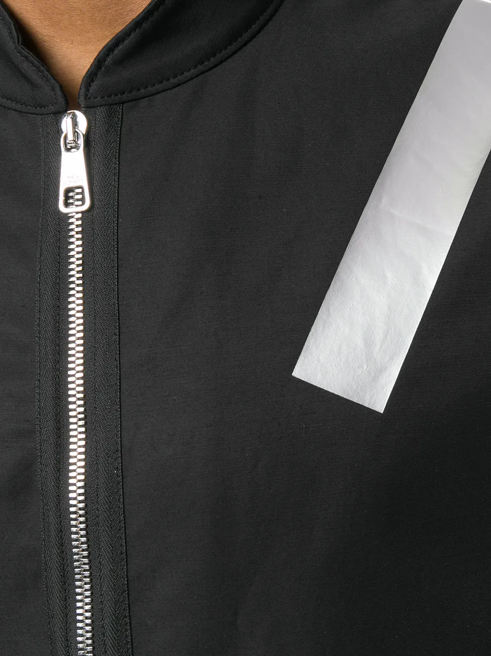 Neil Barrett stripe-detail bomber jacket Zwart