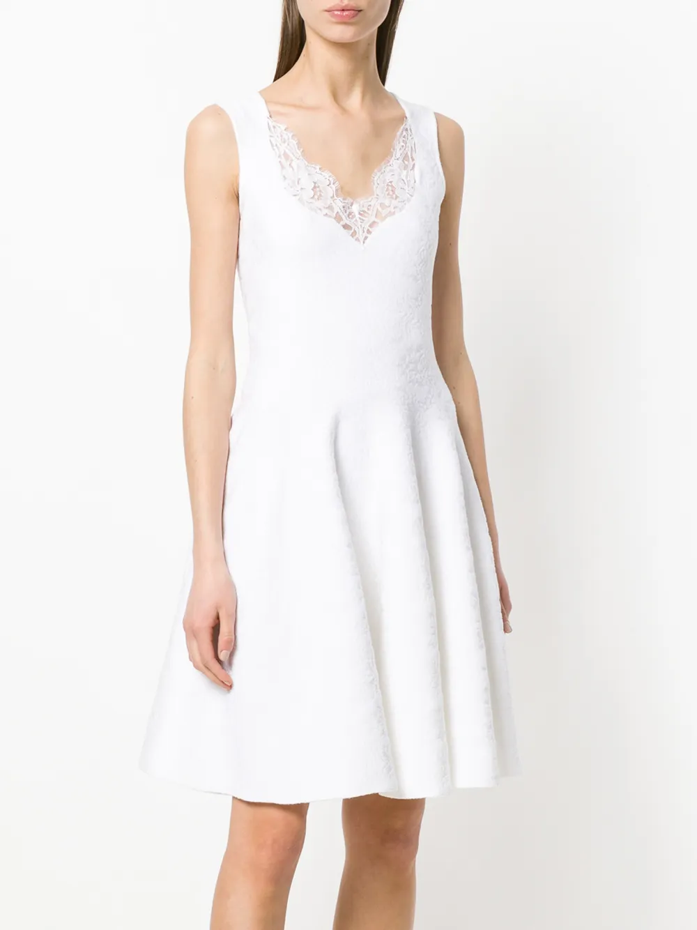 Givenchy lace flared dress Wit