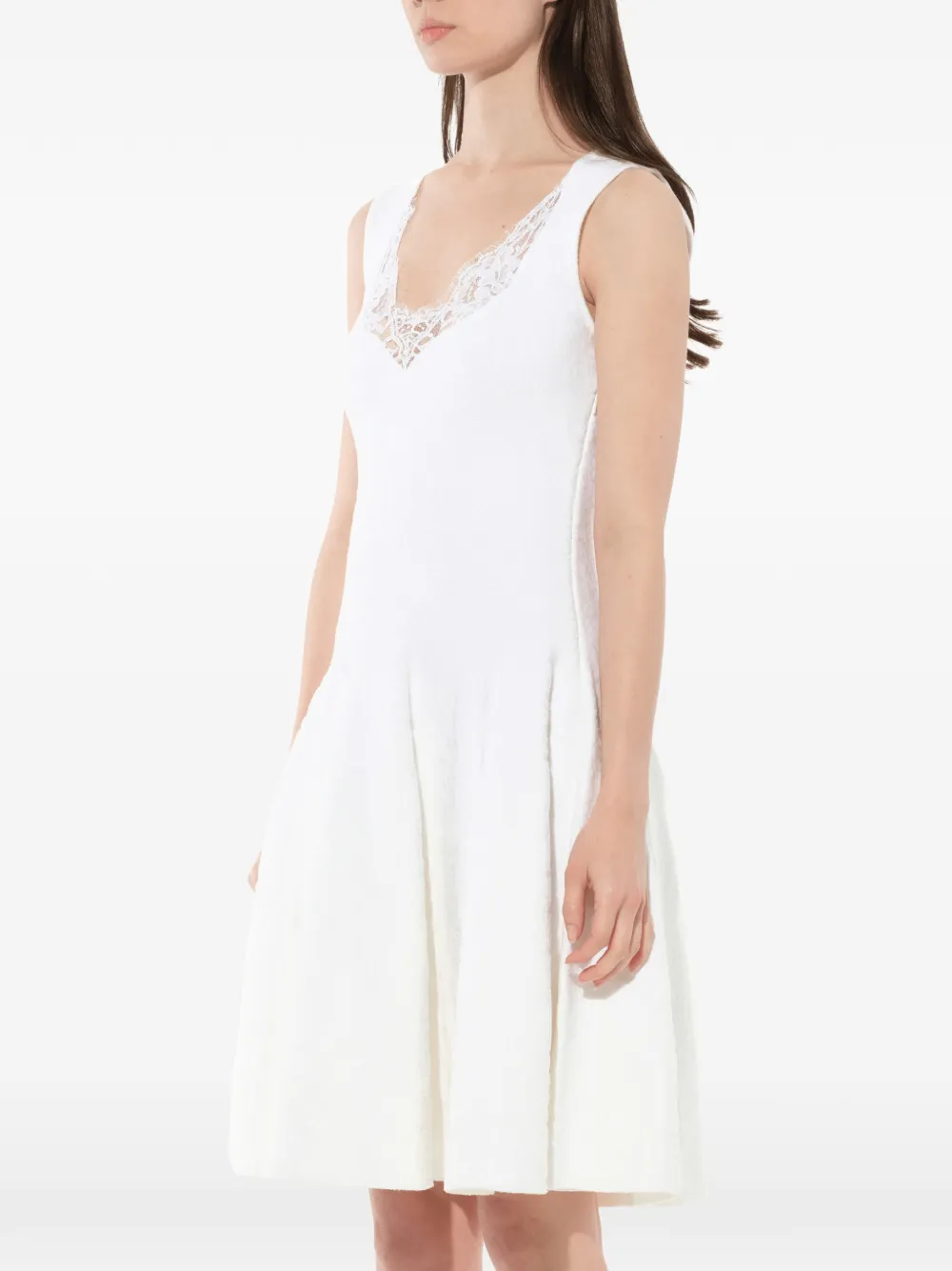 Givenchy lace flared dress Wit