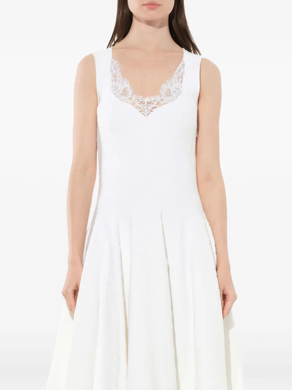 Givenchy lace flared dress Wit