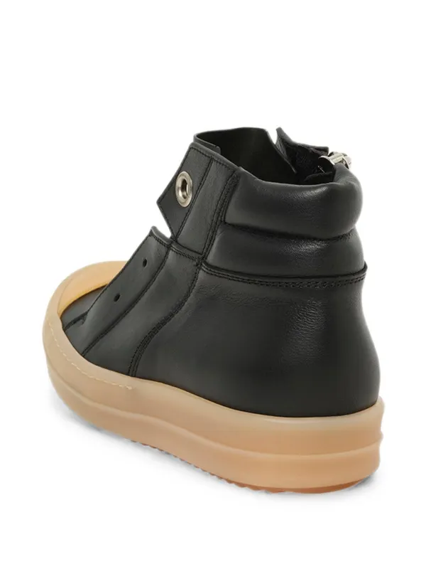 Rick Owens Island Dunk ハイカットスニーカー | ブラック | FARFETCH JP