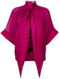Givenchy draped neckline rottweiler print top - Pink