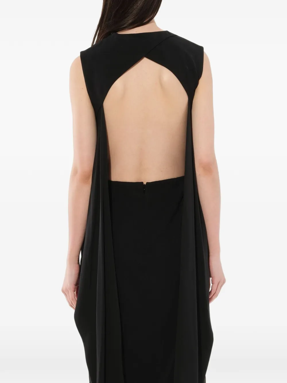 Givenchy open rugband taille jurk Zwart