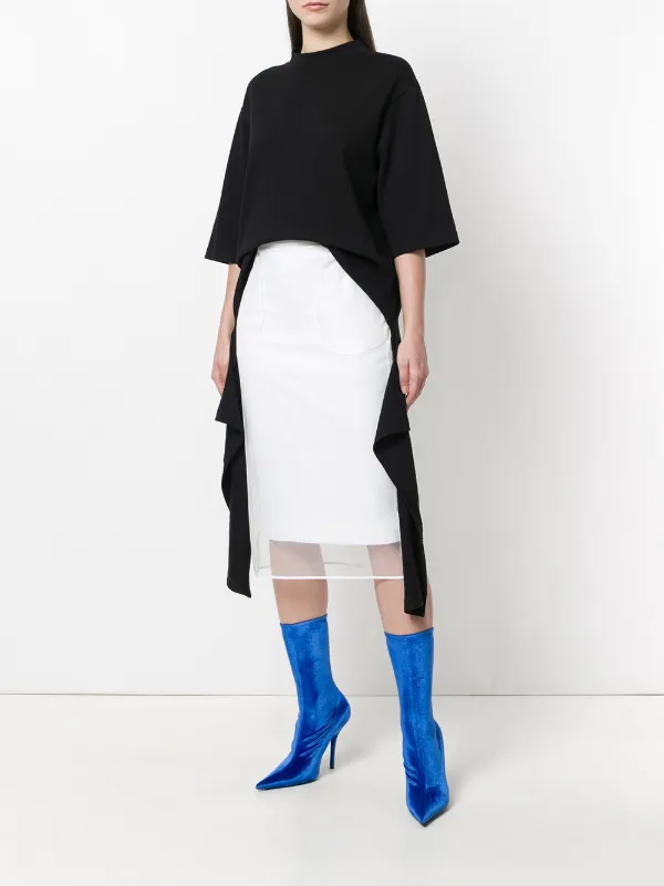 mid length fitted skirts