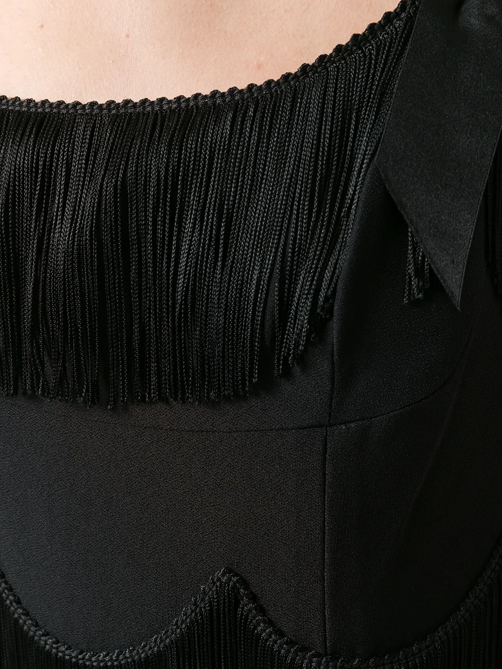 Marc Jacobs strandjurk met rafels Zwart