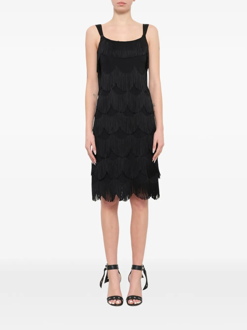 Marc Jacobs fringed shift midi dress