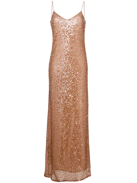 Brown Spaghetti Strap Dress