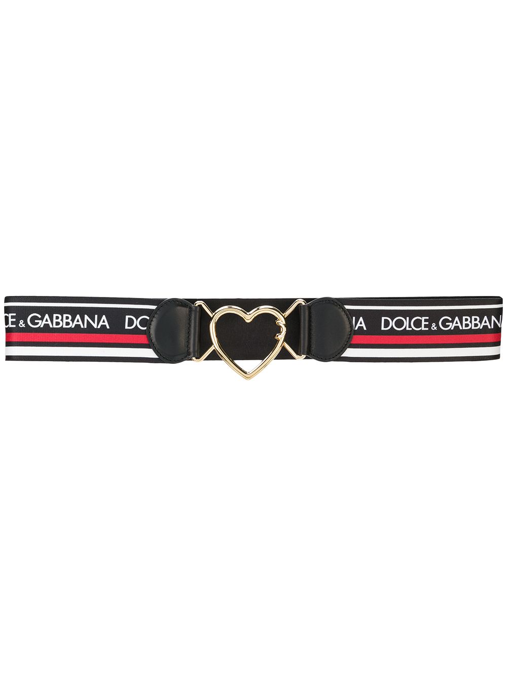 фото Dolce & Gabbana ремень с пряжкой в форме сердца и логотипом