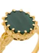 Astley Clarke malachite large floris ring