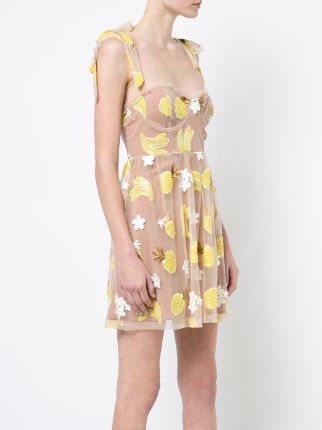 菠萝刺绣连衣裙展示图