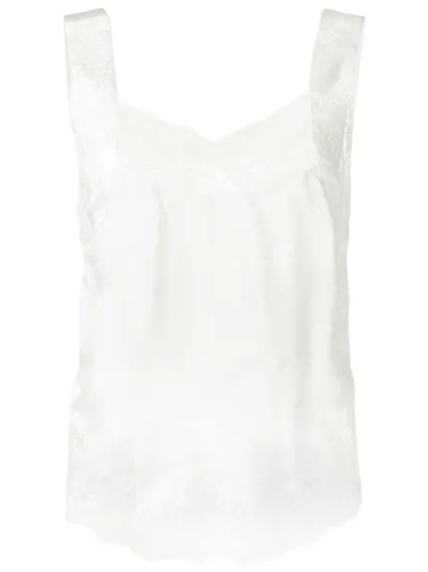 Givenchy lace trim vest top