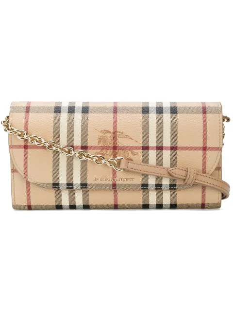 burberry haymarket wallet on chain