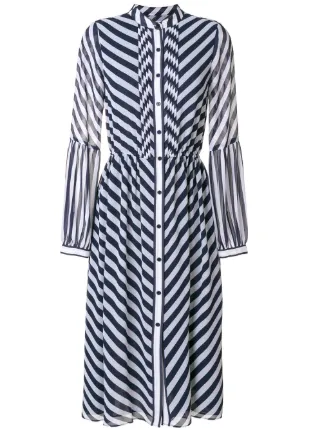 Michael Kors Striped Dress Farfetch Michael Kors Striped Dress