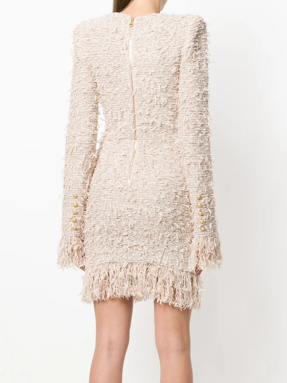 Balmain getailleerde jurk Roze