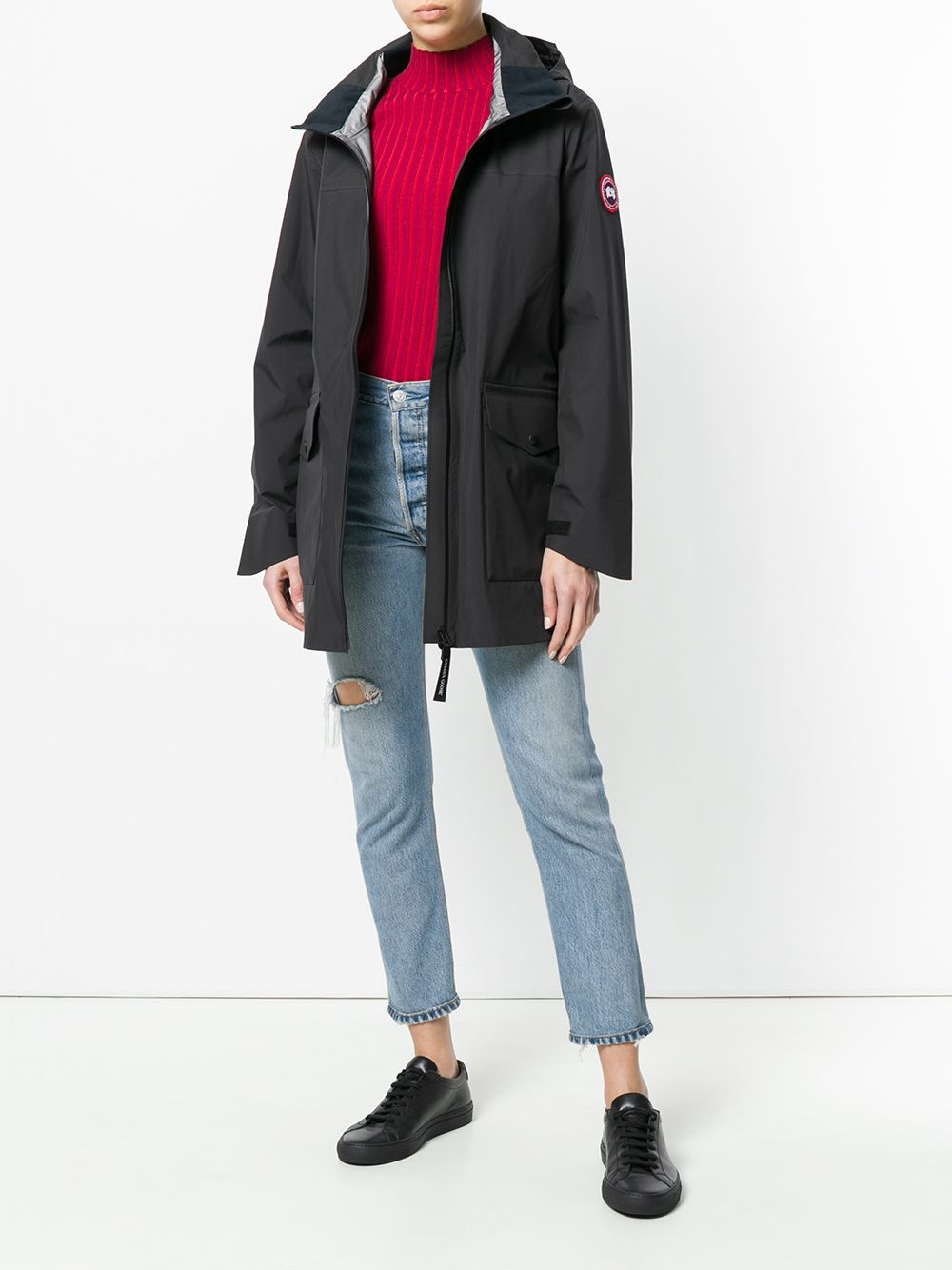 фото Canada Goose плащ 'Wolfville' с капюшоном