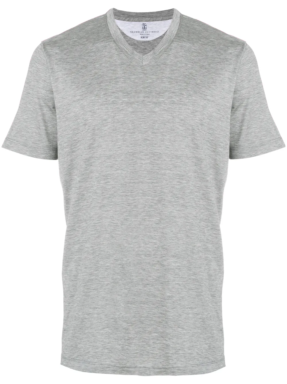 Brunello Cucinelli T-shirt met V-hals Grijs