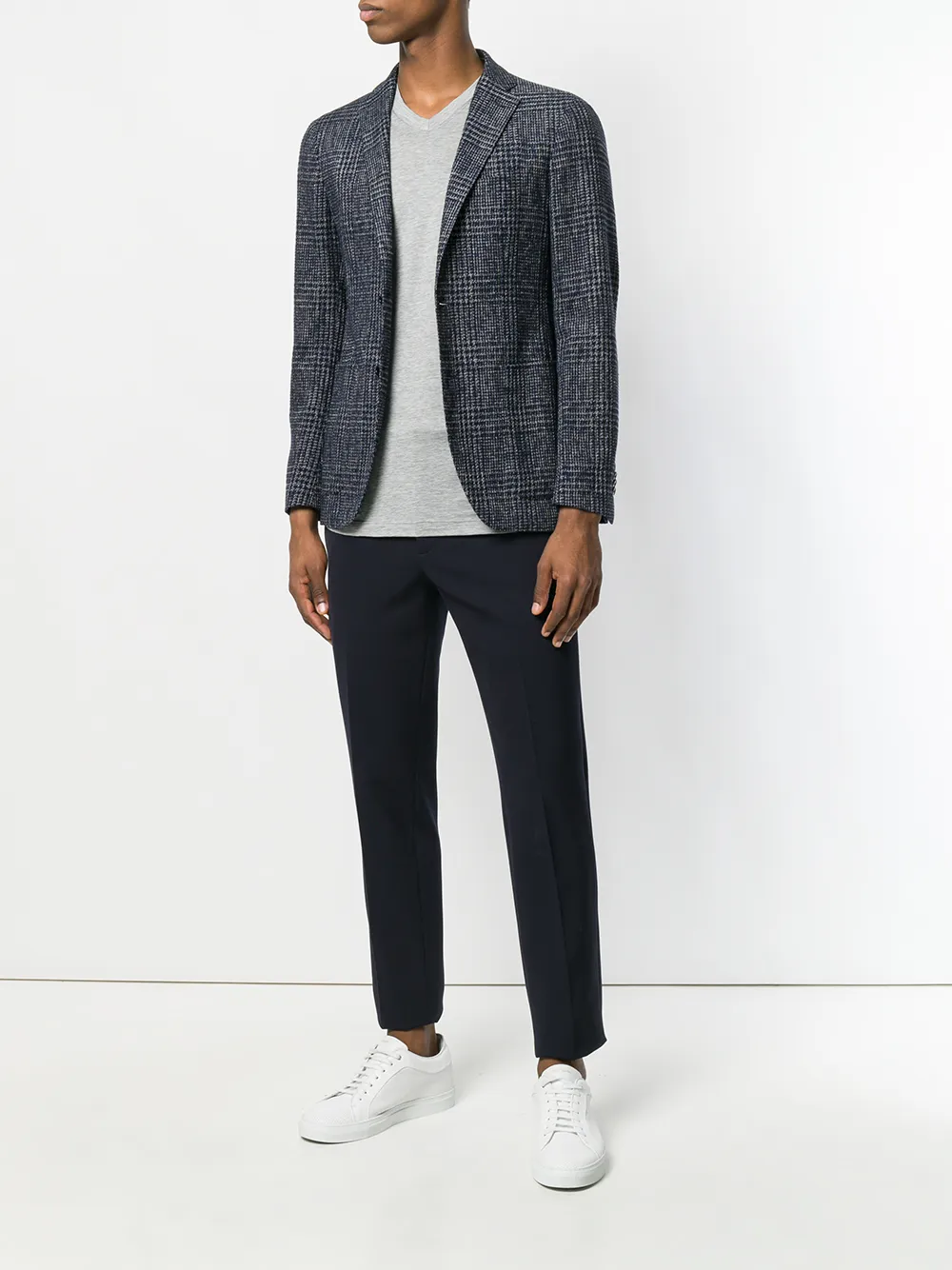 Brunello Cucinelli T-shirt met V-hals - Grijs