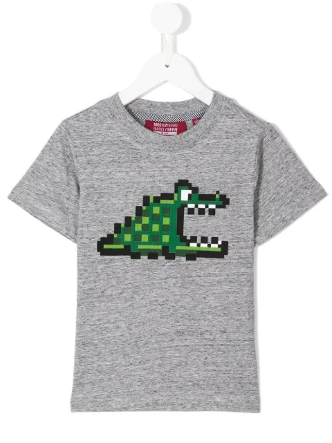 Mostly Heard Rarely Seen 8-Bit pixel croc print T-shirt