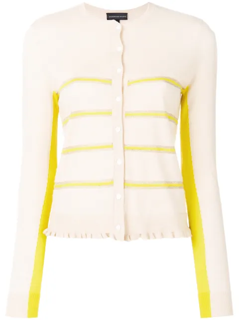 Cashmere In Love Capucine cropped striped cardigan