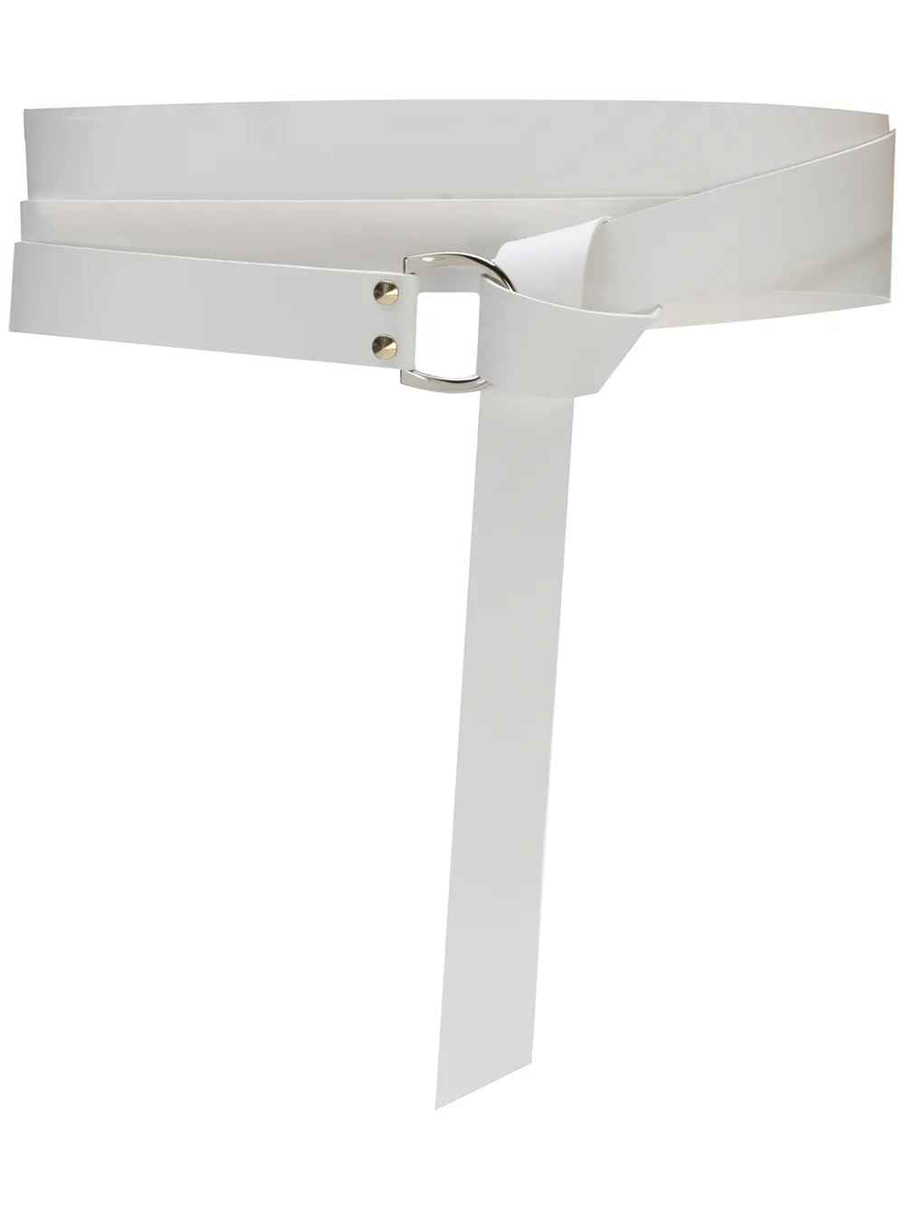 Nude Cintura con fibbia ad anello - Bianco