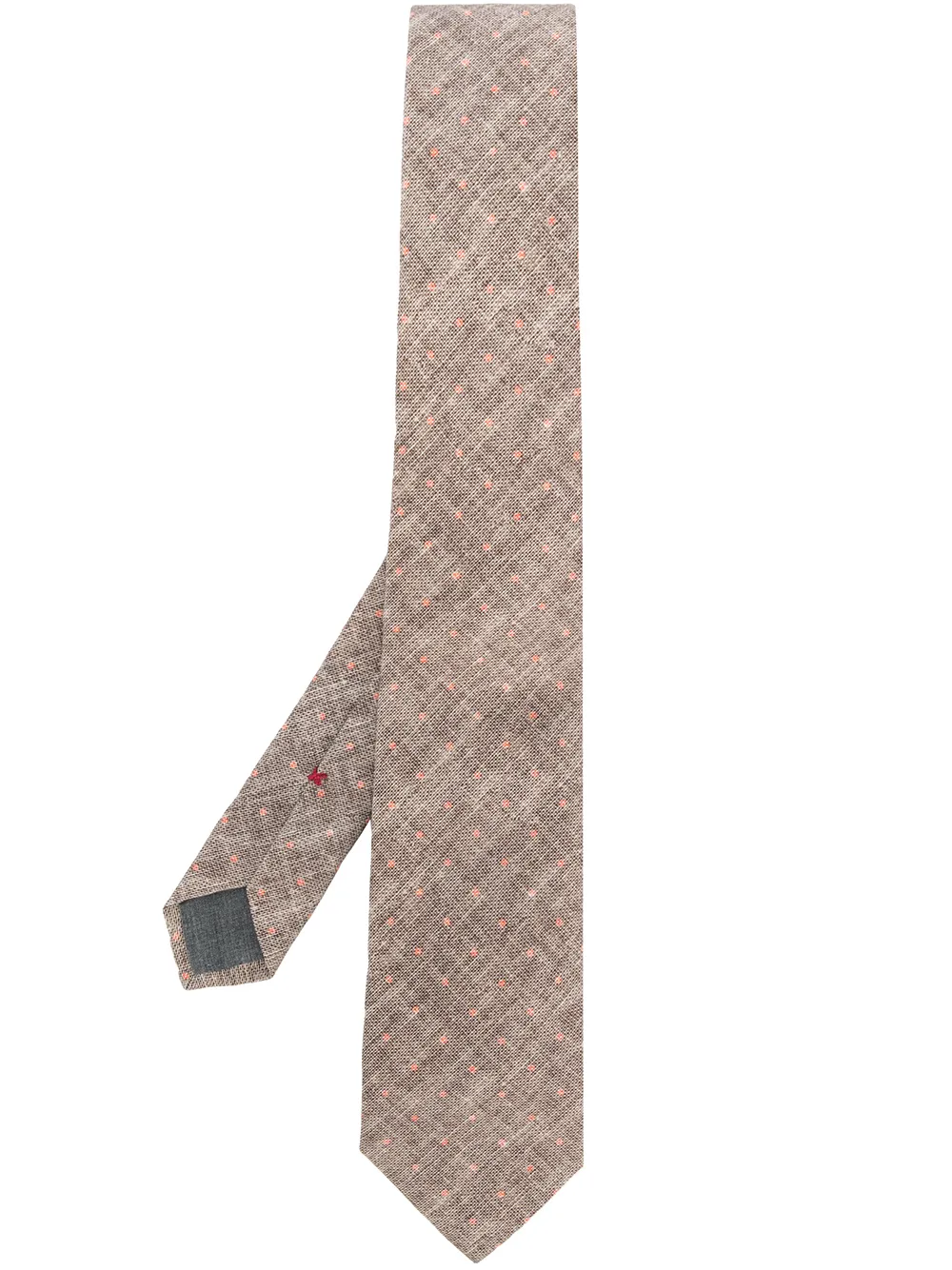 Brunello Cucinelli spotted tie Bruin