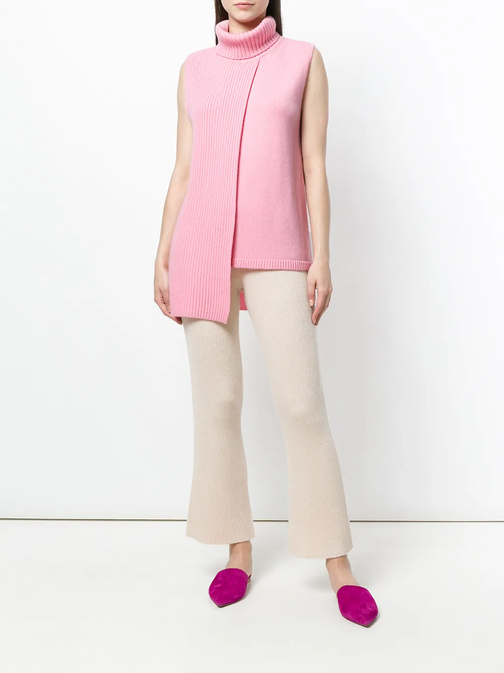 Cashmere In Love kasjmier Tania coltrui top - Roze